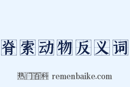 脊索动物反义词是什么意思的图片
